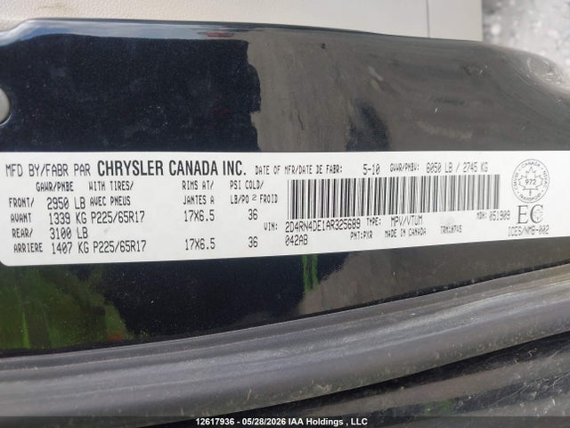 Продаж на аукціоні авто 2010 Dodge Grand Caravan Se, vin: 2D4RN4DE1AR325689, номер лоту: 12617936