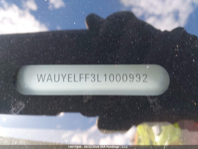 Продаж на аукціоні авто 2020 Audi A3 Progressiv, vin: WAUYELFF3L1000992, номер лоту: 12617949