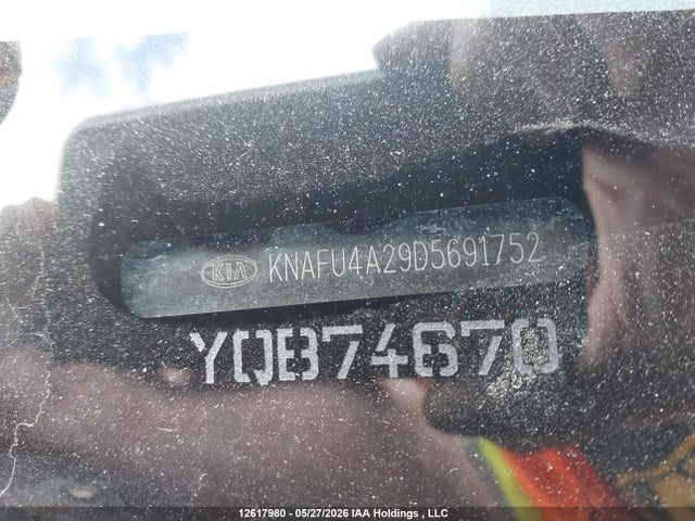 12617980 :رقم المزاد ، KNAFU4A29D5691752 vin ، 2013 Kia Forte Ex مزاد بيع