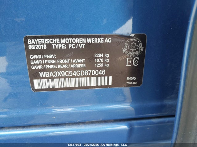WBA3X9C54GD870046 BMW 335i Gran Turismo Xdrive