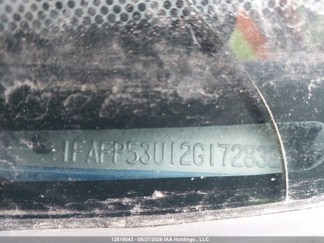 Продажа на аукционе авто 2002 Ford Taurus Se, vin: 1FAFP53U12G172832, номер лота: 12618043