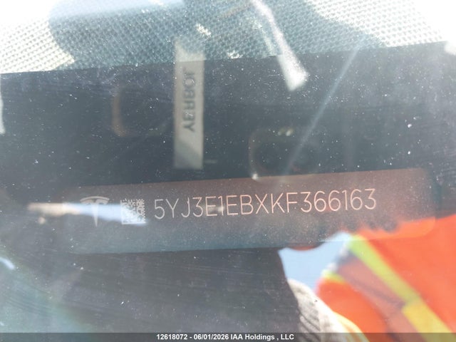 12618072 :رقم المزاد ، 5YJ3E1EBXKF366163 vin ، 2019 Tesla Model 3 Long Range/performance مزاد بيع