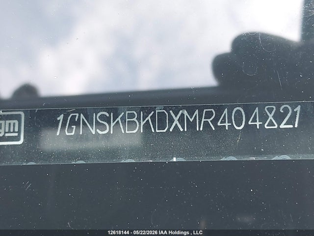 2021 Chevrolet Suburban Ls მანქანა იყიდება აუქციონზე, vin: 1GNSKBKDXMR404821, აუქციონის ნომერი: 12618144