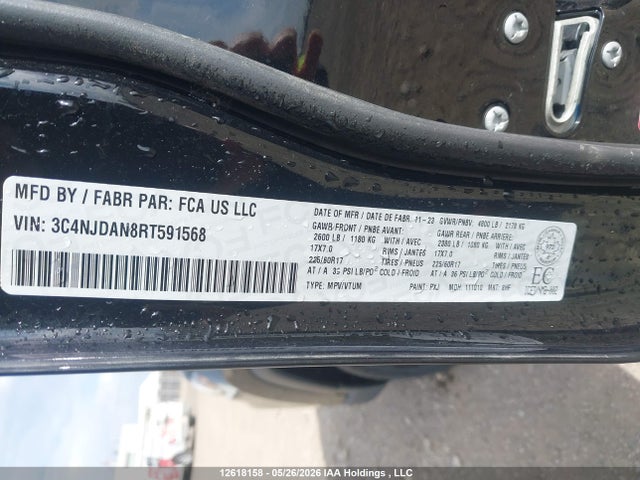 Aukcja sprzedaży 2024 Jeep Compass Sport, vin: 3C4NJDAN8RT591568, numer aukcji: 12618158