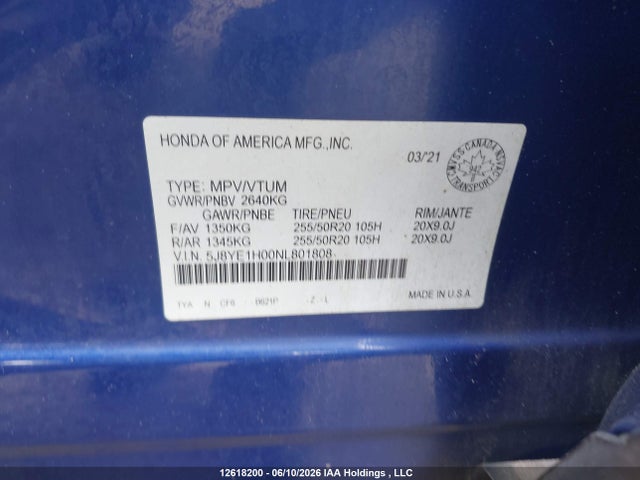 5J8YE1H00NL801808 Acura MDX A-SPEC