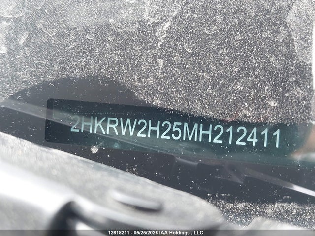 12618211 :رقم المزاد ، 2HKRW2H25MH212411 vin ، 2021 Honda Cr-v Lx مزاد بيع