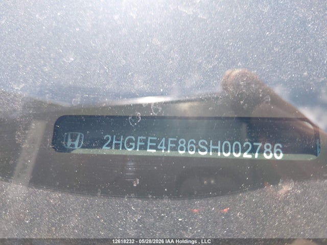 2HGFE4F86SH002786 Honda Civic Sport Hybrid/sport Touring Hybrid