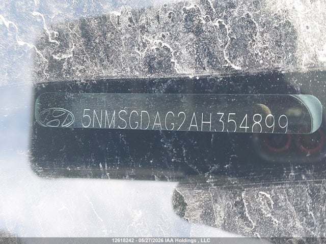 12618242 :رقم المزاد ، 5NMSGDAG2AH354899 vin ، 2010 Hyundai Santa Fe Gls مزاد بيع