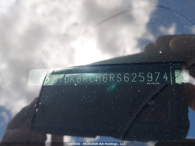 12618302 :رقم المزاد ، 5TDKBRCH6RS625974 vin ، 2024 Toyota Highlander Hybrid Xle مزاد بيع