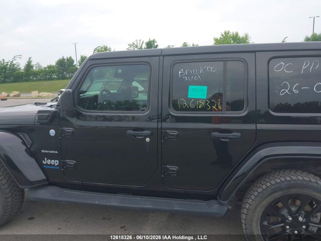 12618326 :رقم المزاد ، 1C4JJXP68PW670097 vin ، 2023 Jeep Wrangler 4xe Unlimited Sahara مزاد بيع