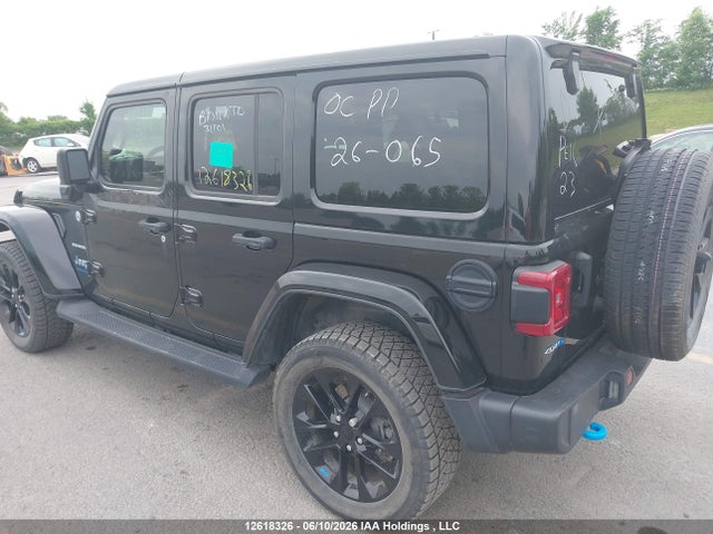 12618326 :رقم المزاد ، 1C4JJXP68PW670097 vin ، 2023 Jeep Wrangler 4xe Unlimited Sahara مزاد بيع