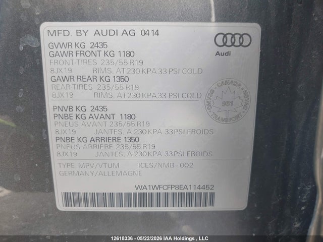 WA1WFCFP8EA114452 Audi Q5 2.0 Technik