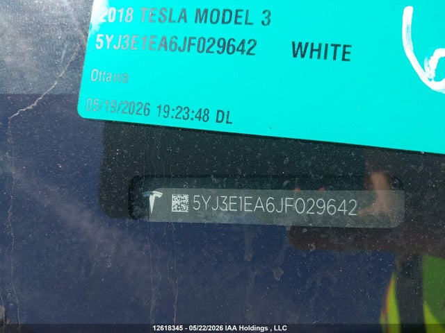 Tesla MODEL 3 2018 5YJ3E1EA6JF029642 Image 18