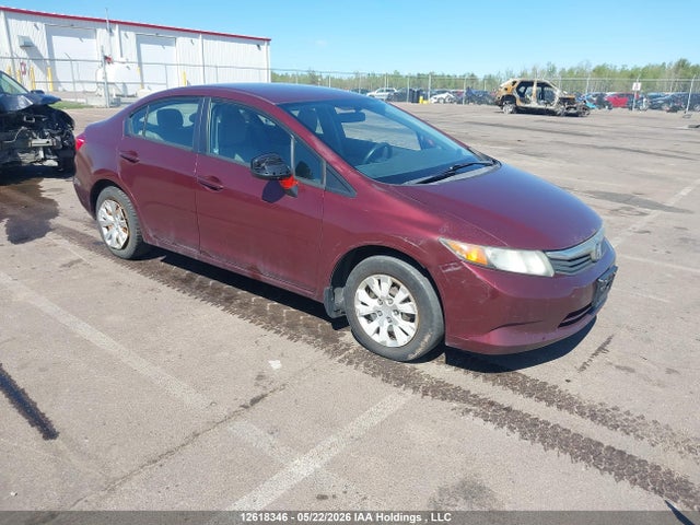 2012 Honda Civic Lx მანქანა იყიდება აუქციონზე, vin: 2HGFB2F46CH055421, აუქციონის ნომერი: 12618346
