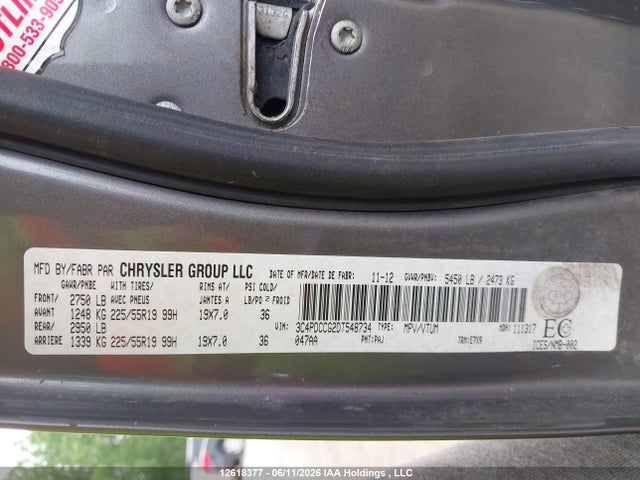 Продажа на аукционе авто 2013 Dodge Journey, vin: 3C4PDCCG0DT692153, номер лота: 12618377