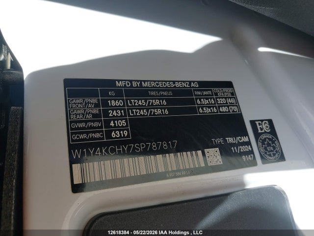 W1Y4KCHY7SP787817 Mercedes-Benz Sprinter 2500