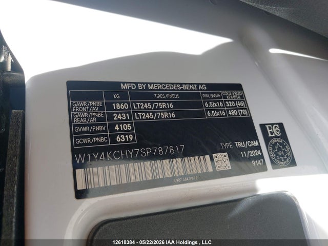 W1Y4KCHY7SP787817 Mercedes-Benz Sprinter 2500