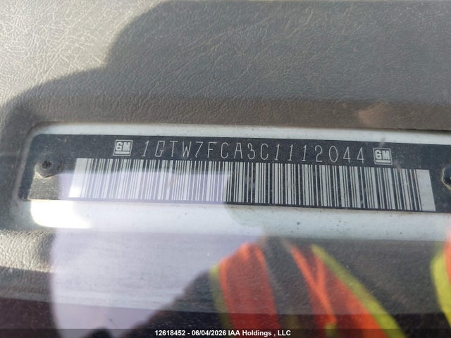 Aukcja sprzedaży 2012 Gmc Savana 2500 Standard, vin: 1GTW7FCA3C1112044, numer aukcji: 12618452