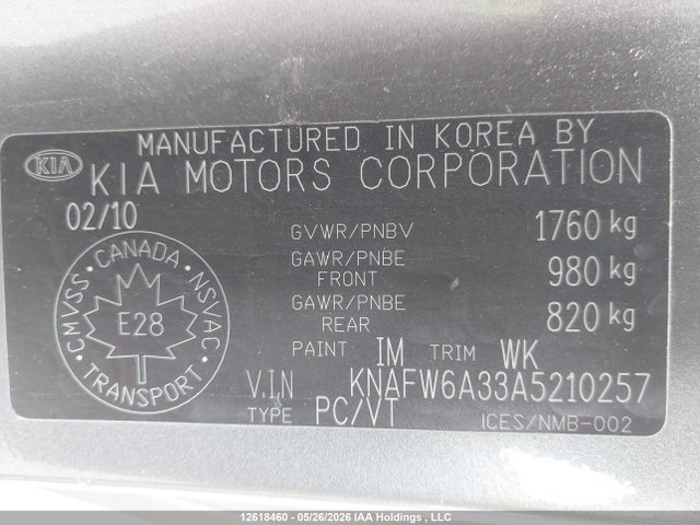 Продаж на аукціоні авто 2010 Kia Forte Koup 2.4l Sx, vin: KNAFW6A33A5210257, номер лоту: 12618460