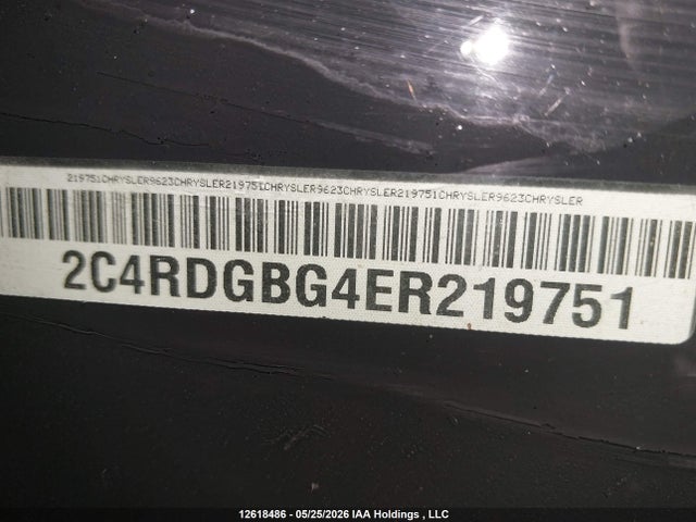 Aukcja sprzedaży 2014 Dodge Grand Caravan Se/sxt, vin: 2C4RDGBG4ER219751, numer aukcji: 12618486