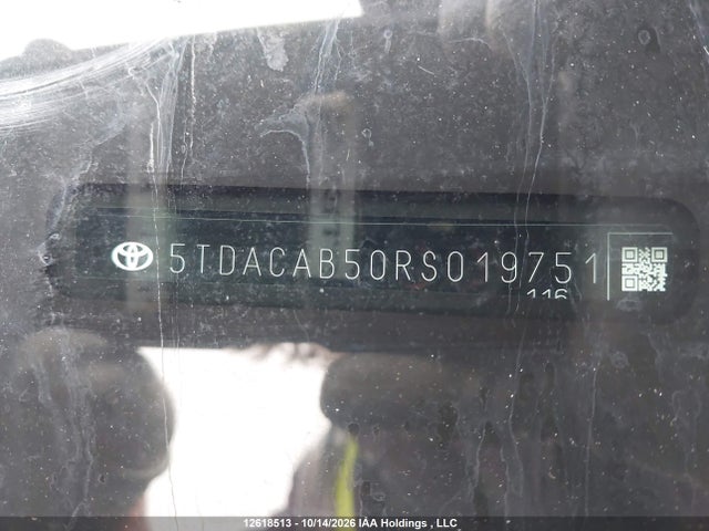 5TDACAB50RS019751 Toyota Grand Highlander Hybrid Limited