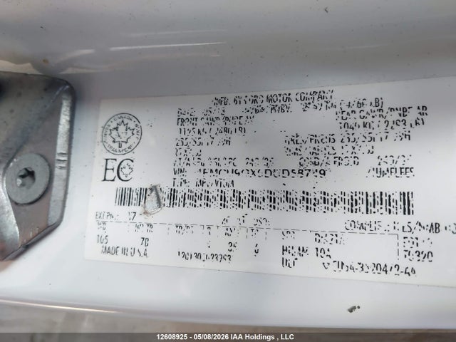 Aukcja sprzedaży 2013 Ford Escape Se, vin: 1FMCU9GX0DUD58749, numer aukcji: 12608925