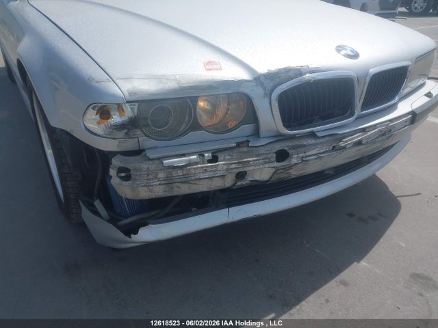2001 Bmw 740i მანქანა იყიდება აუქციონზე, vin: WBAGG83491DN84168, აუქციონის ნომერი: 12618523
