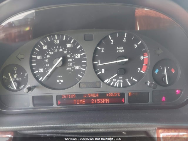 2001 Bmw 740i მანქანა იყიდება აუქციონზე, vin: WBAGG83491DN84168, აუქციონის ნომერი: 12618523