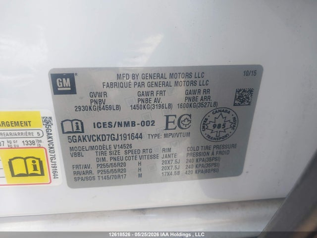 5GAKVCKD7GJ191644 Buick Enclave Premium