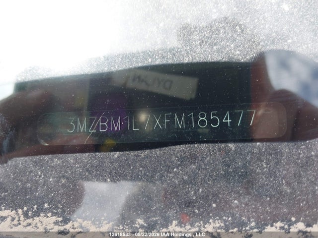 3MZBM1L7XFM185477 Mazda Mazda3 Gs