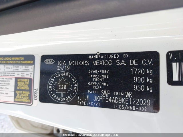 KIA Forte 2019 3KPF54AD9KE122029 Image 9