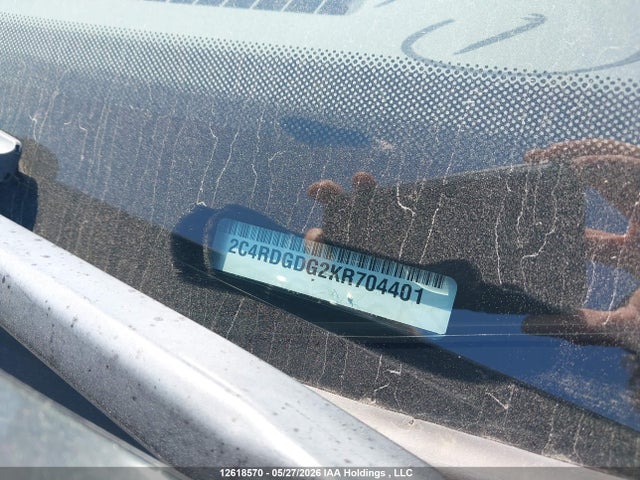 Продаж на аукціоні авто 2019 Dodge Grand Caravan Crew, vin: 2C4RDGDG2KR704401, номер лоту: 12618570