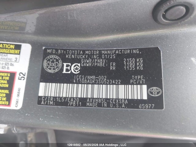 Продажа на аукционе авто 2025 Toyota Camry Xse/xle/le/se, vin: 4T1DBADK3SU523422, номер лота: 12618582