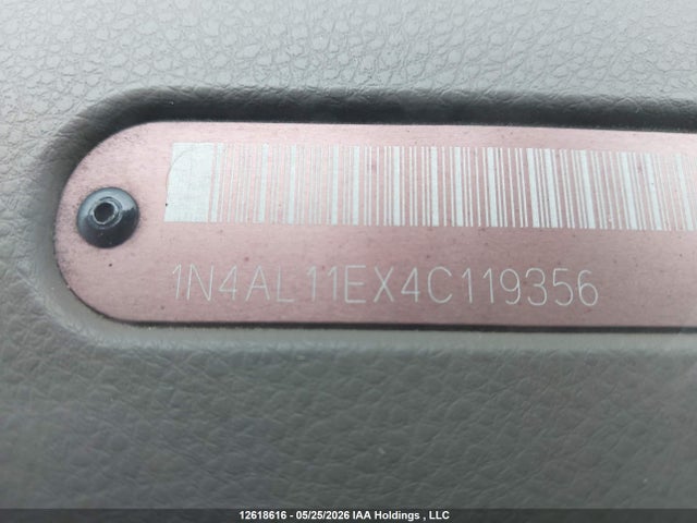 Aukcja sprzedaży 2004 Nissan Altima S/sl, vin: 1N4AL11EX4C119356, numer aukcji: 12618616