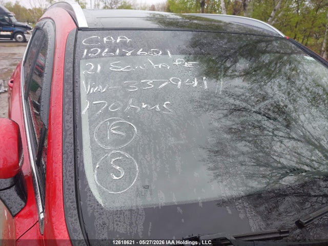 12618621 :رقم المزاد ، 5NMS3DAJ6MH337941 vin ، 2021 Hyundai Santa Fe Preferred Awd With Trend Package مزاد بيع