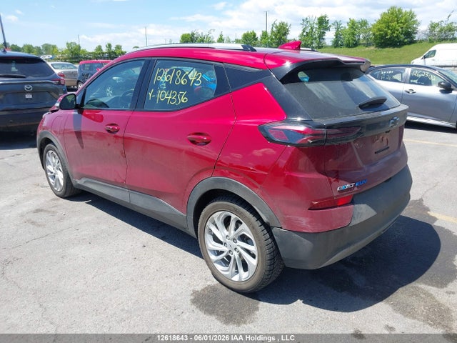 Продаж на аукціоні авто 2022 Chevrolet Bolt Euv Lt, vin: 1G1FY6S04N4104356, номер лоту: 12618643