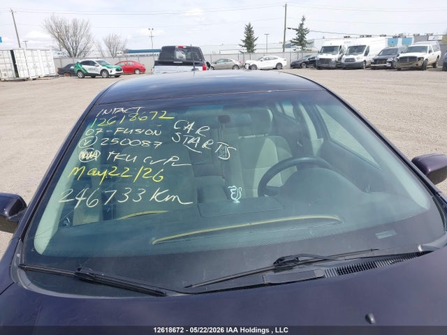 12618672 :رقم المزاد ، 3FAHP07177R250087 vin ، 2007 Ford Fusion Se مزاد بيع