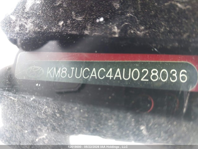 12618680 :رقم المزاد ، KM8JUCAC4AU028036 vin ، 2010 Hyundai Tucson Gls مزاد بيع