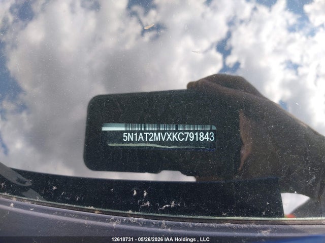 Продаж на аукціоні авто 2019 Nissan Rogue S/sl/sv, vin: 5N1AT2MVXKC791843, номер лоту: 12618731