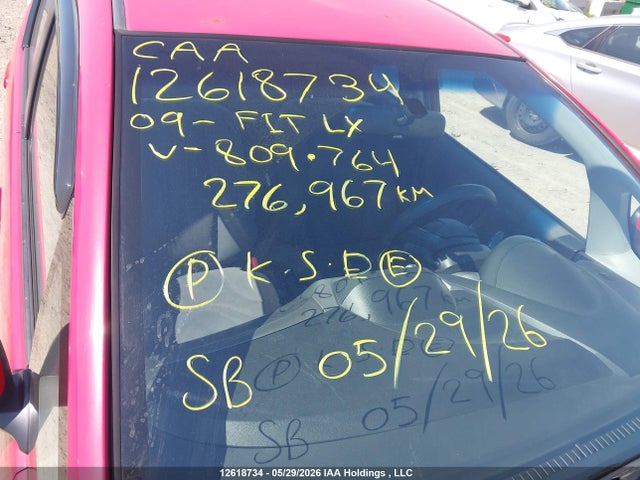 Auction sale of the 2009 Honda Fit Lx, vin: JHMGE88519S809764, lot number: 12618734
