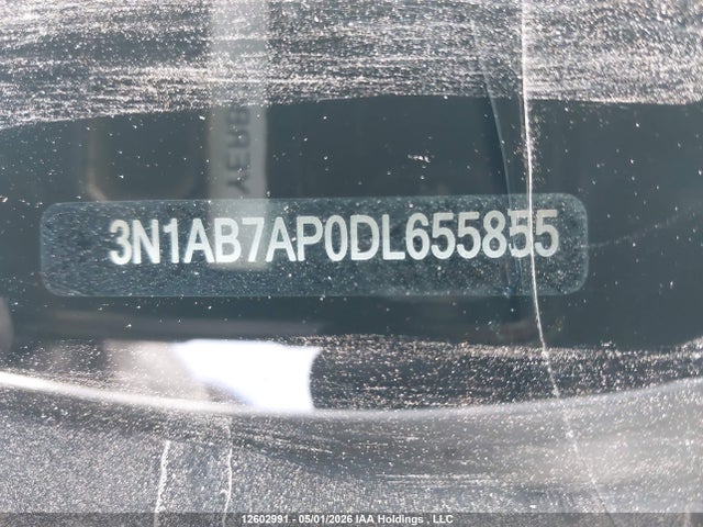 2013 Nissan Sentra 1.8 S/1.8 Sv მანქანა იყიდება აუქციონზე, vin: 3N1AB7AP0DL655855, აუქციონის ნომერი: 12602991