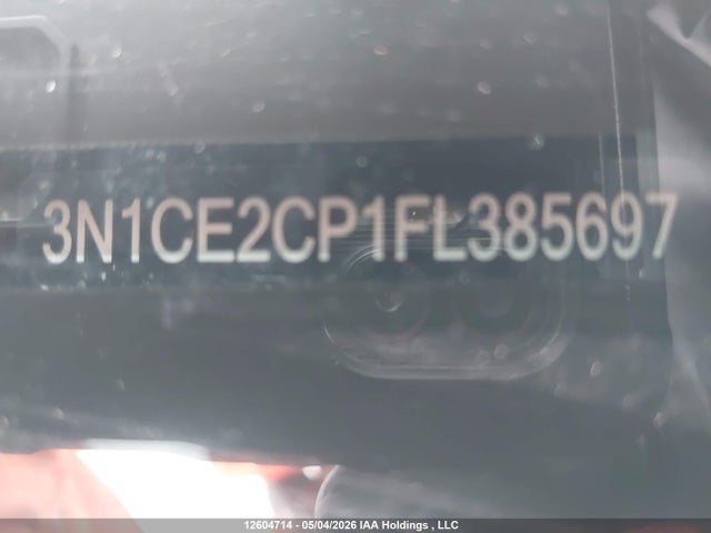12604714 :رقم المزاد ، 3N1CE2CP1FL385697 vin ، 2015 Nissan Versa Note 1.6 S/1.6 Sl/1.6 Sr/1.6 Sv مزاد بيع