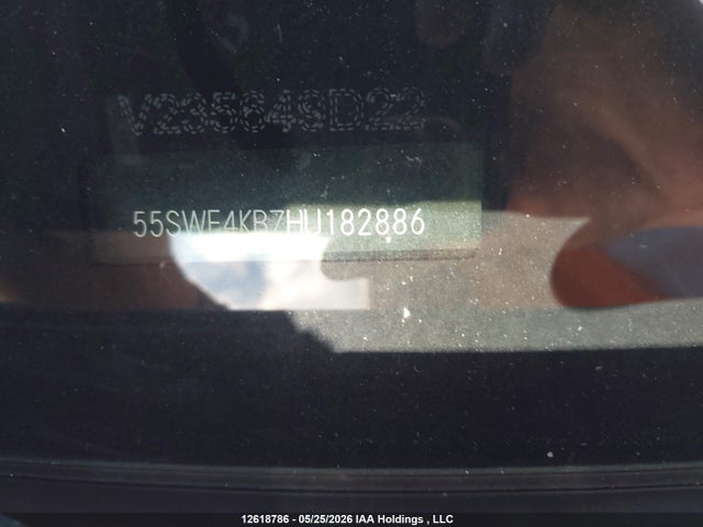 Продажа на аукционе авто 2017 Mercedes-benz C 300 4matic, vin: 55SWF4KB7HU182886, номер лота: 12618786