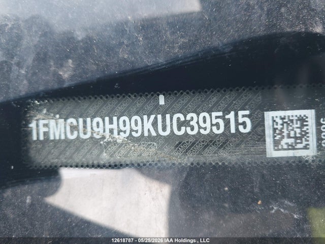 Продаж на аукціоні авто 2019 Ford Escape Sel, vin: 1FMCU9H99KUC39515, номер лоту: 12618787