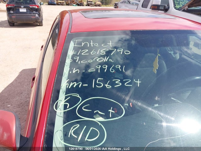 Aukcja sprzedaży 2009 Toyota Corolla S/le/xle, vin: 2T1BU40E39C099691, numer aukcji: 12618790