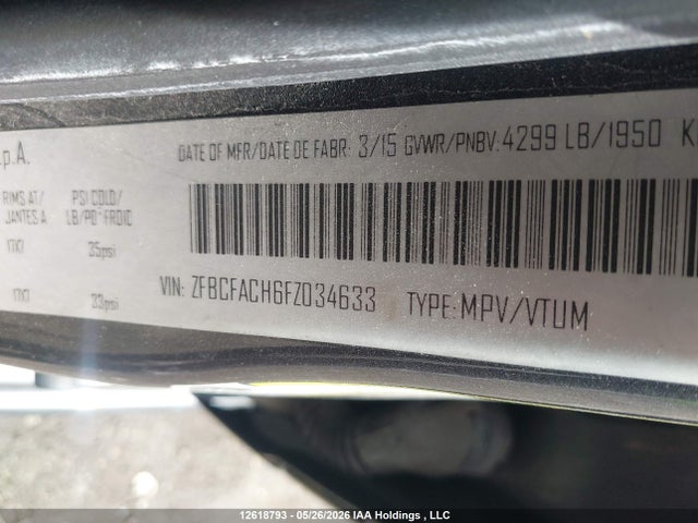Fiat 500l Lounge 2015 ZFBCFACH6FZ034633 Image 9