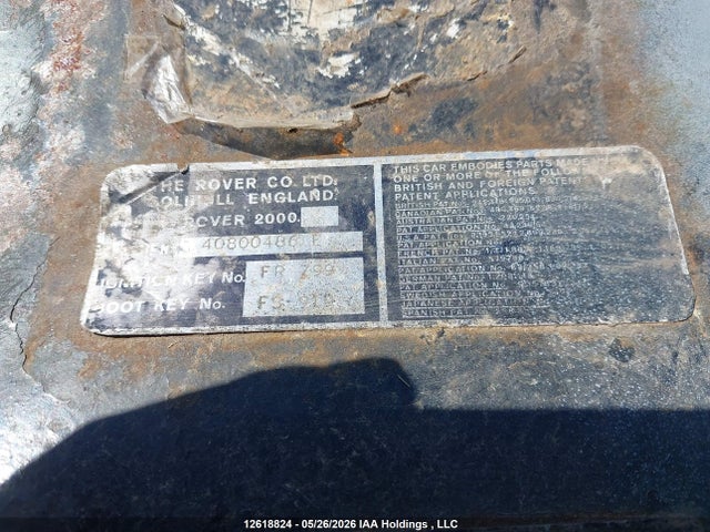 12618824 :رقم المزاد ، 40800486E vin ، 1967 Land Rover 2000tc مزاد بيع