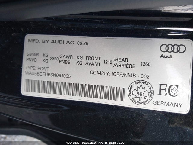 WAU5BCFU6SN061965 Audi A5 Progressiv