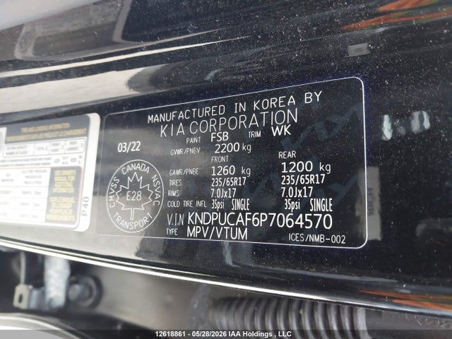 12618861 :رقم المزاد ، KNDPUCAF6P7064570 vin ، 2023 Kia Sportage Lx/x-line مزاد بيع