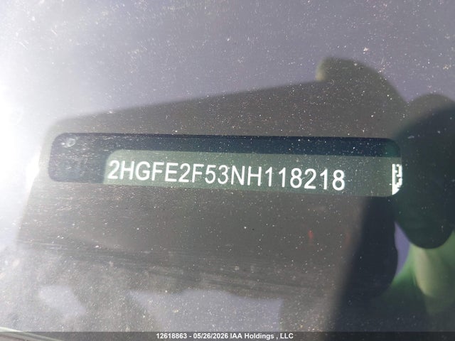 Honda CIVIC SEDAN 2022 2HGFE2F53NH118218 Image 18